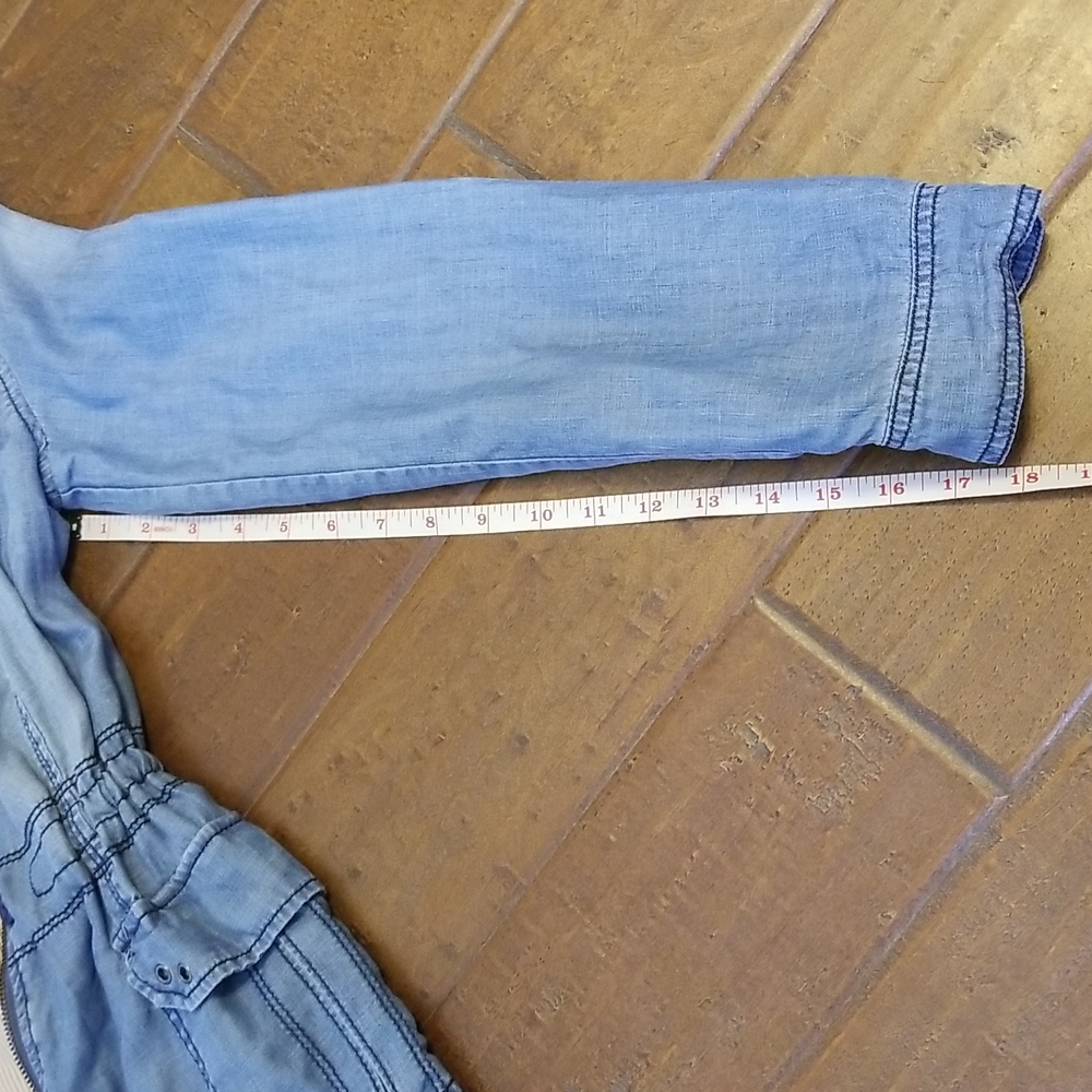 Anthropologie  Marrakech Womens Blue Denim Jacket Size XS - Picture 6 of 12